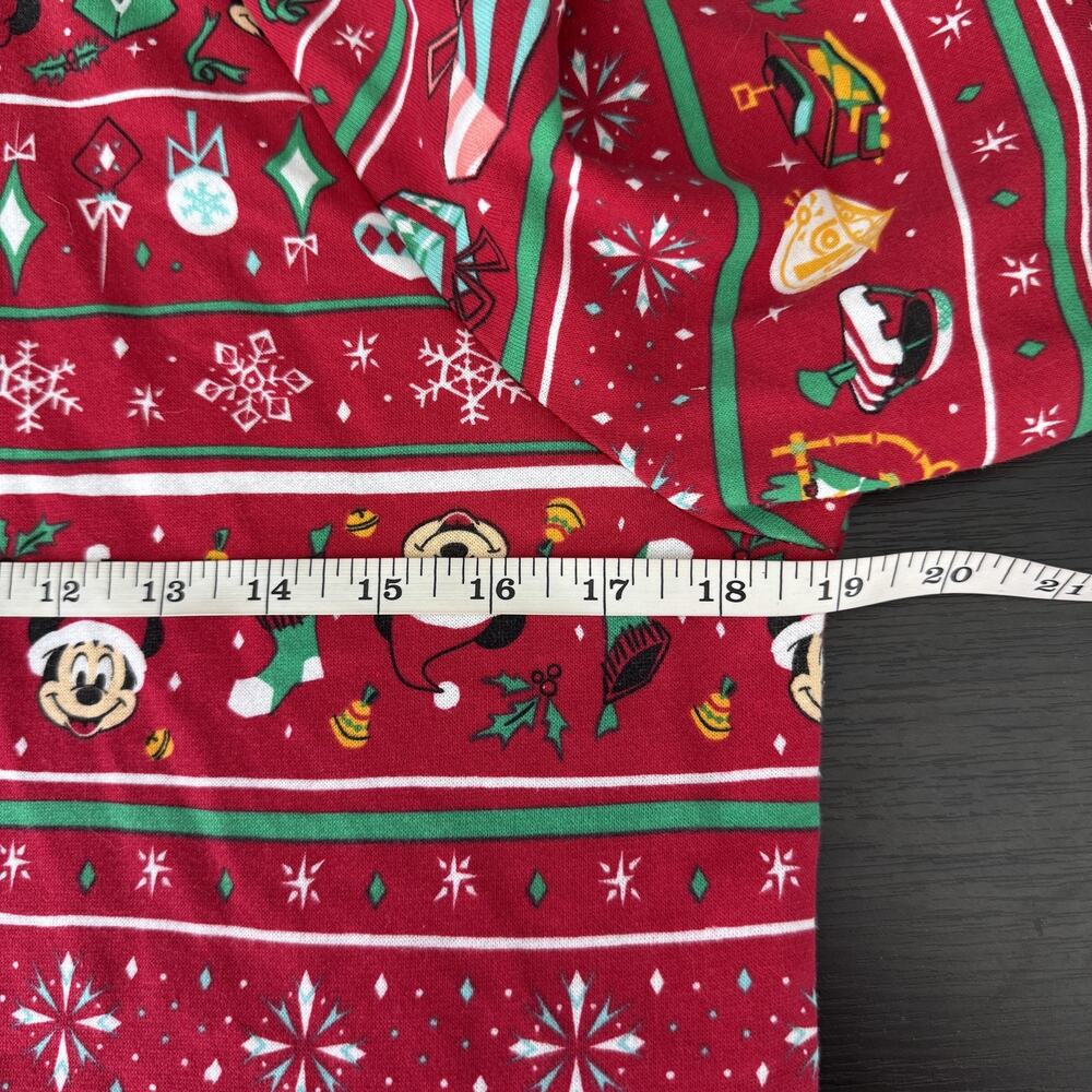 Disney Minnie Mouse One Piece Pajamas Womens Medium Christmas Jumpsuit with Ears - Picture 9 of 9